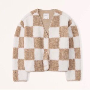 Abercrombie Checkered Sherpa Jacket